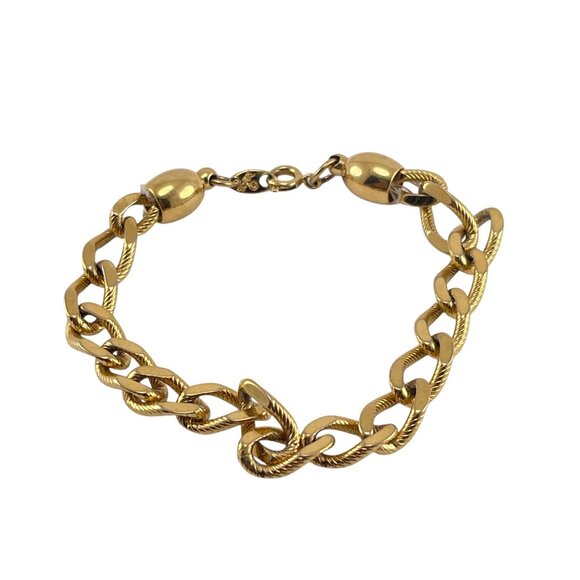 Trifari Link Chain Bracelet Vintage 1970s 1980s Vintage Classic Everyday - Picture 7 of 7